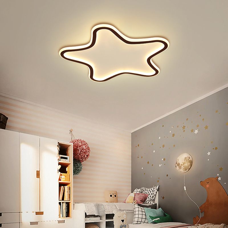 Kreative Cartoon Star Flush Licht Aluminium Kinderzimmer LED Ultradünne Deckenleuchte