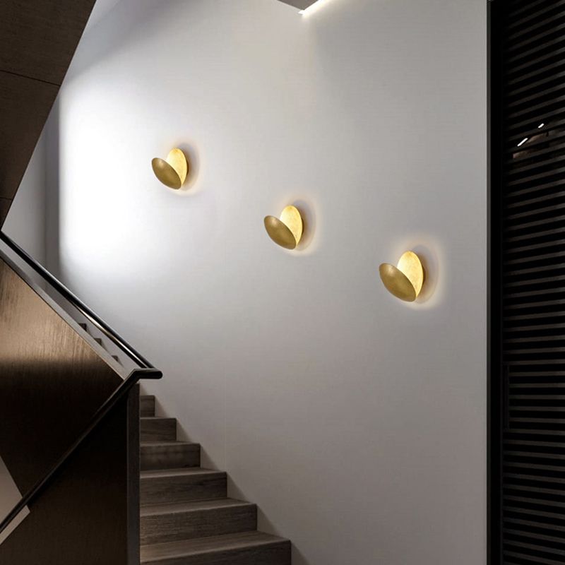 Nordische Metallwandleuchten leichte runde Formwandlicht für Wohnzimmer