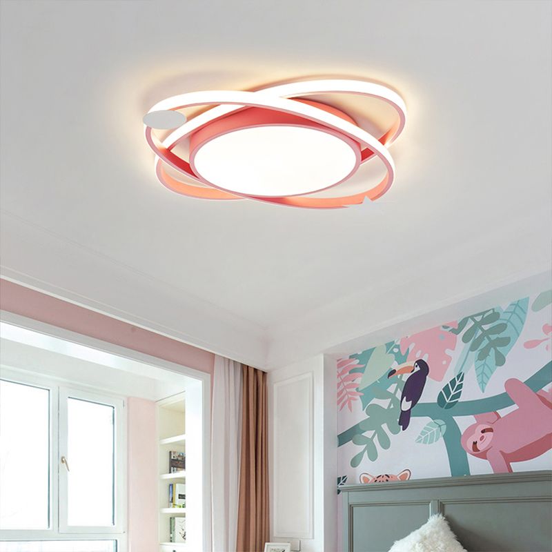 Metal geométrico de montaje ligero de estilo moderno 1 Cabeza de montaje de la cabeza de montaje de luces para niños habitación