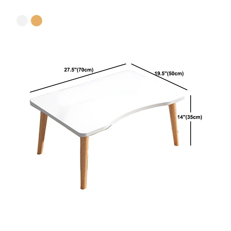Contemporary Style Coffee Cocktail Table 4 Legs Wooden Coffee Table