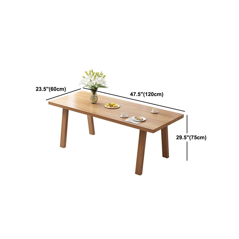 Minimalist Pine Dining Room Table Set 1/2/7 Pieces Home Table and Chairs