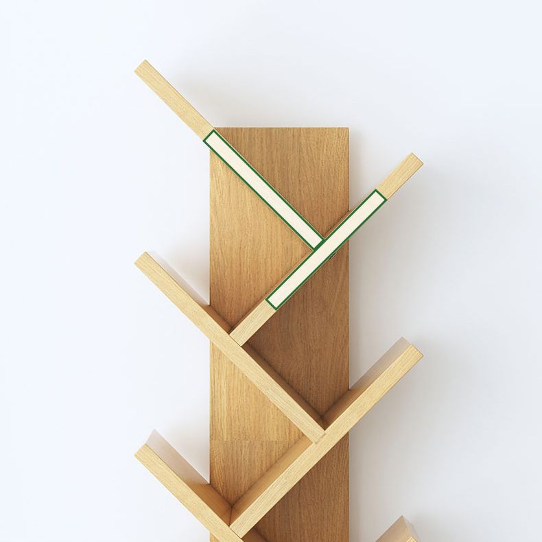 Contemporary Manufactured Wood Bookcase Open Bookshelf for Home