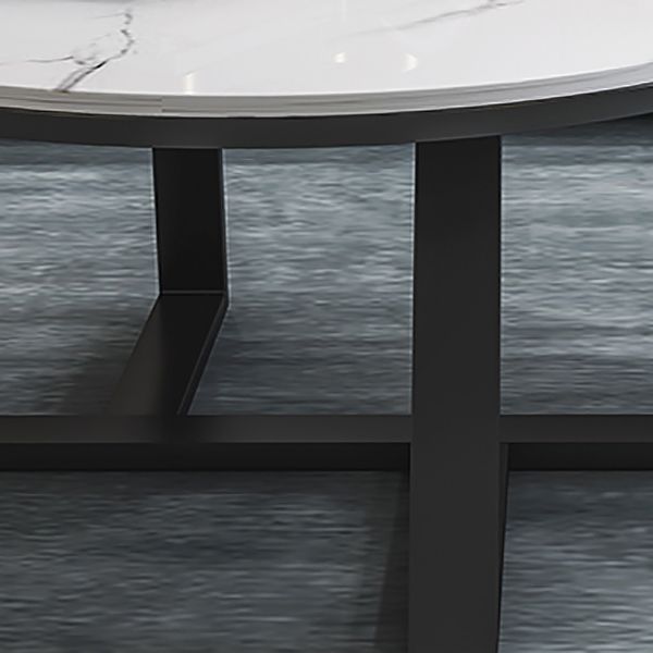 Slate Round Coffee Table Minimalist Round Coffee Table for Living Room