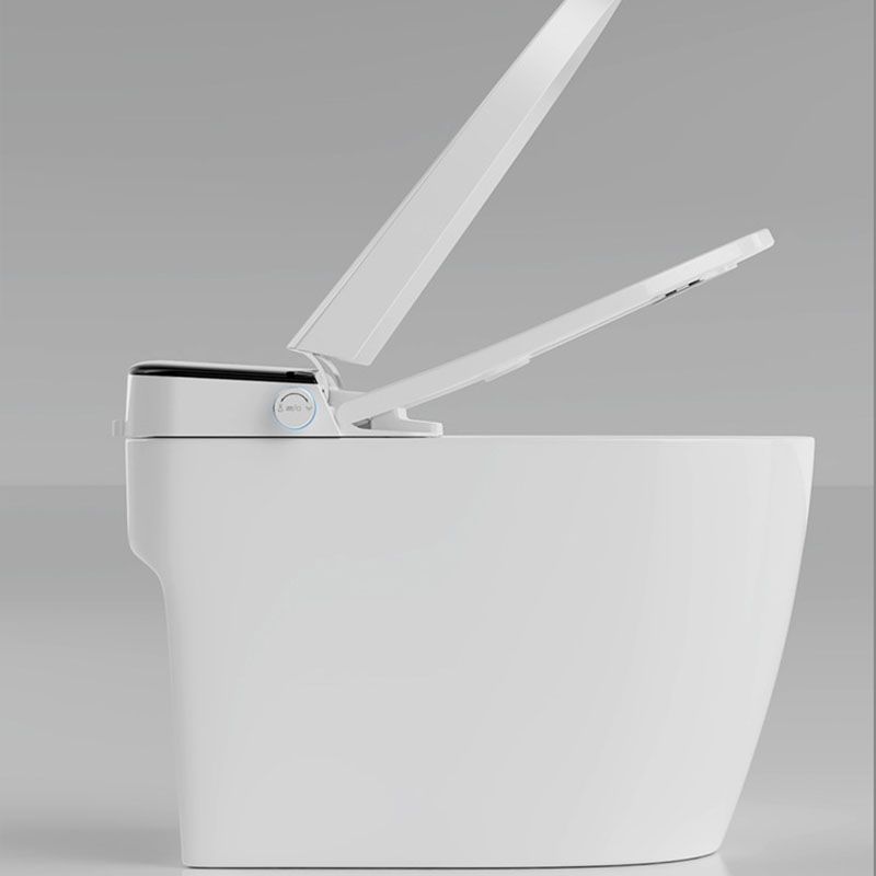 Modern Concealed Toilet Bowl All-In-One White Toilet with Seat for Bathroom