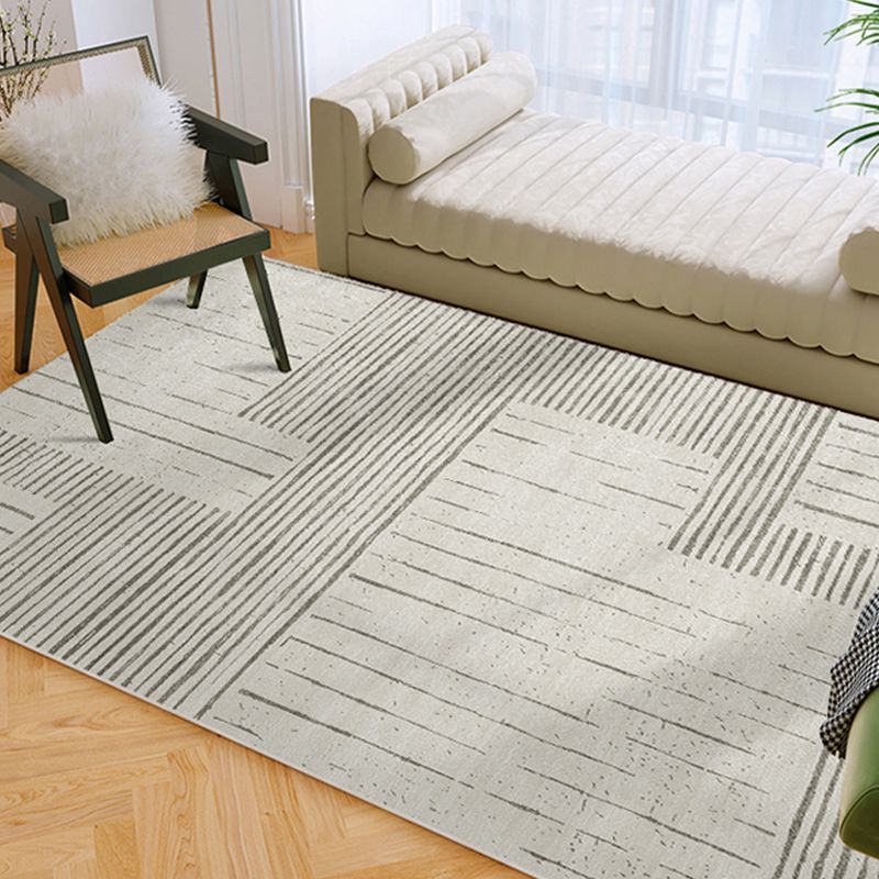 Oranje streep patroon tapijt modern polyester gebied tapijt anti-slip gemakkelijke tapijt tapijt voor woningdecoratie