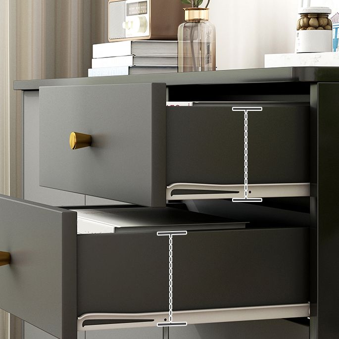 Ultra Modern Combo Dresser Wood Horizontal Storage Chest Dresser for Bedroom