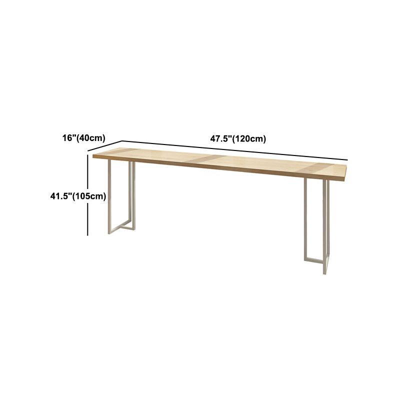 Luxury Rectangle Solid Wood Bar Table Set 1/4/6 Pieces Counter Table with Backless Stools