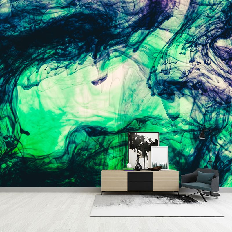 Mildew Resistant Ink Mural Decal Modern Novelty Abstract Wall Art in Multi Color