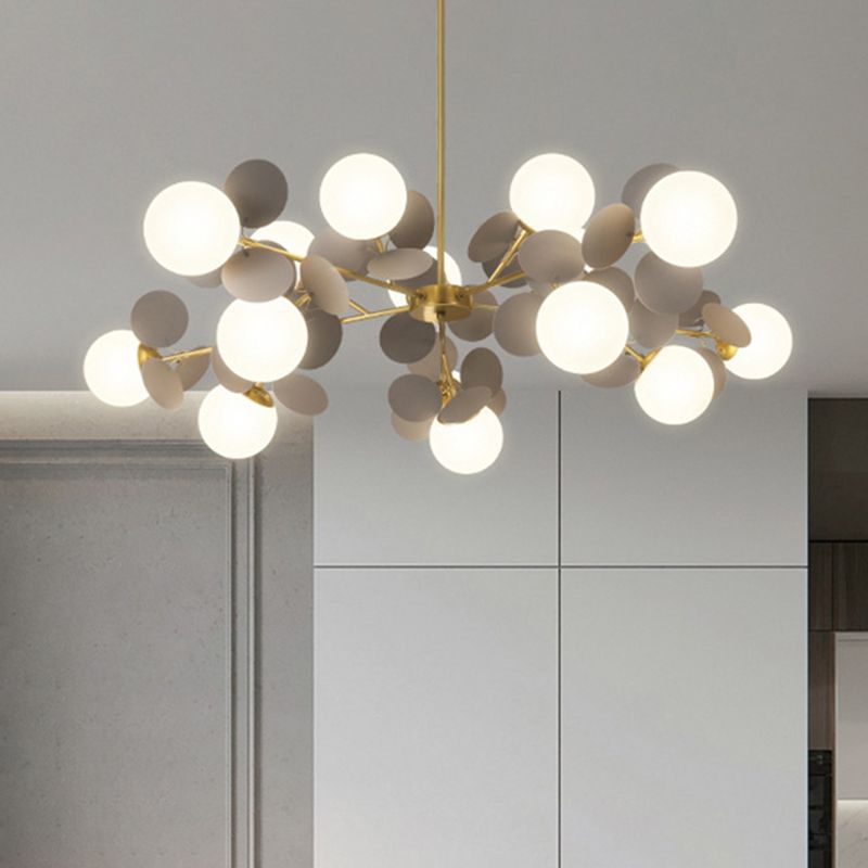 Balloon suspension des luminaires suspendus Cartoon Métallique Drop Pendant avec une teinte en verre pour la chambre