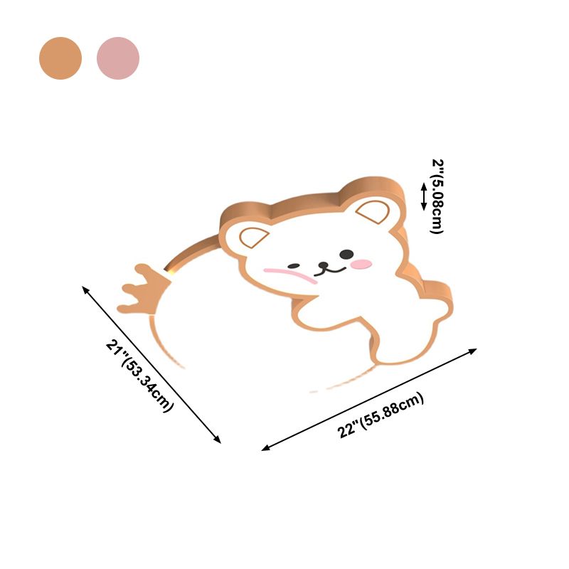 Ours Style Simple LED plafonniers belle lampe encastrée pour chambre chambre d'enfant