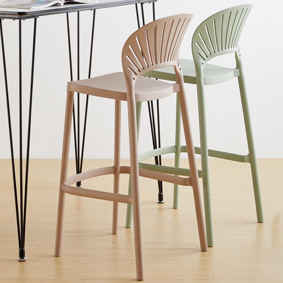 Modern Stackable Bar-stool Plastic Counter Bar Stool for Home