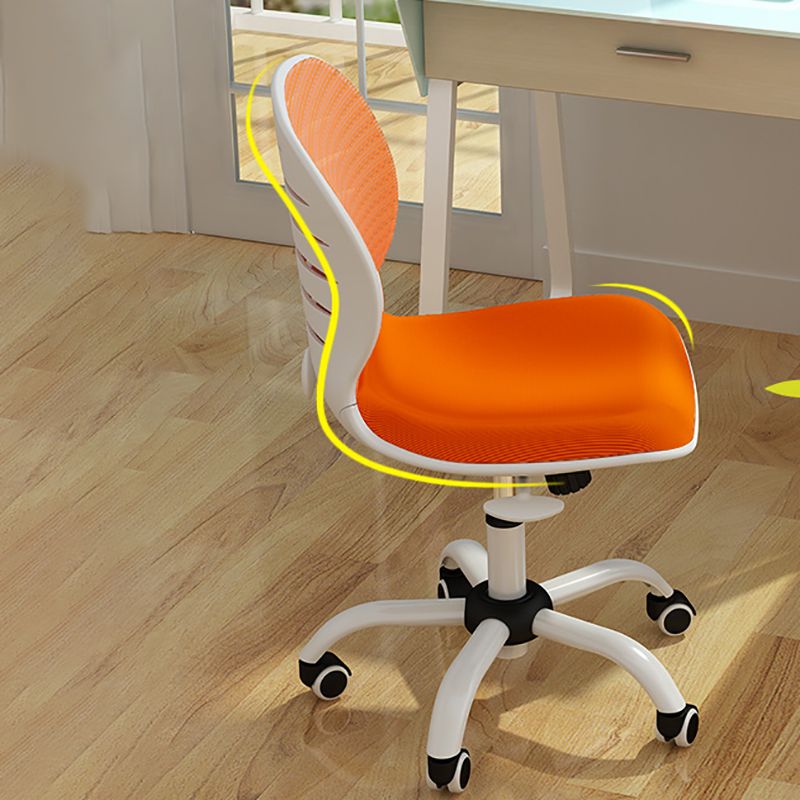 Mid Back Conference Chair Steel Frame Upholstered Chair with Caster Wheels