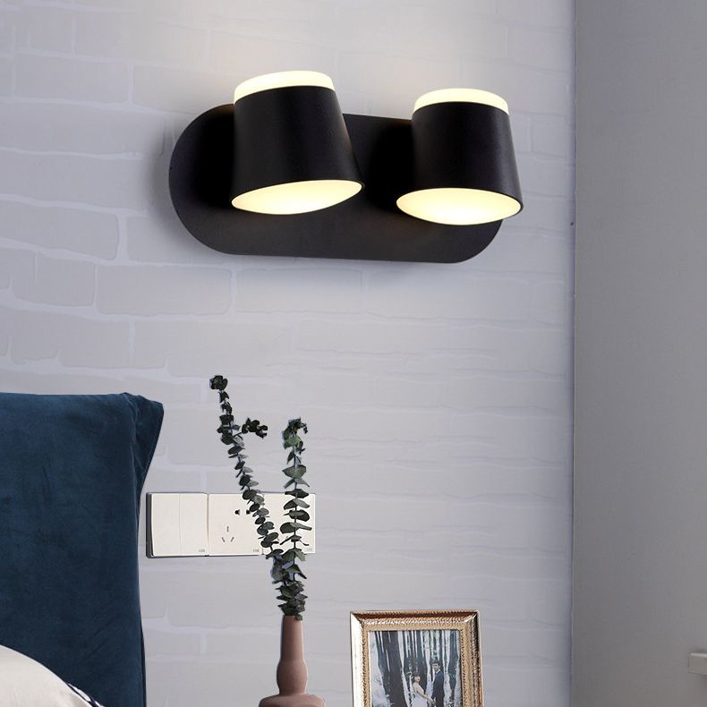 Modern Minimalist Style Half Cylinder Wall Light Sconces Acrylic Wall Lighting for Living Room