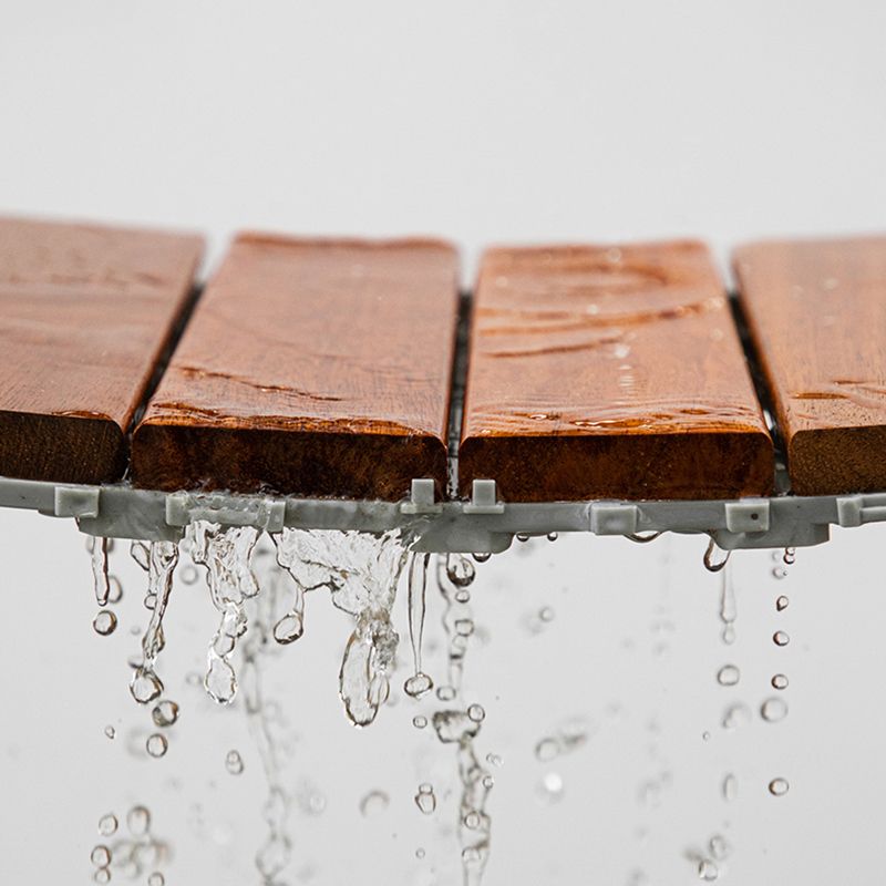 Striped Pattern Snapping Decking Tiles Composite Tile Kit Outdoor Patio