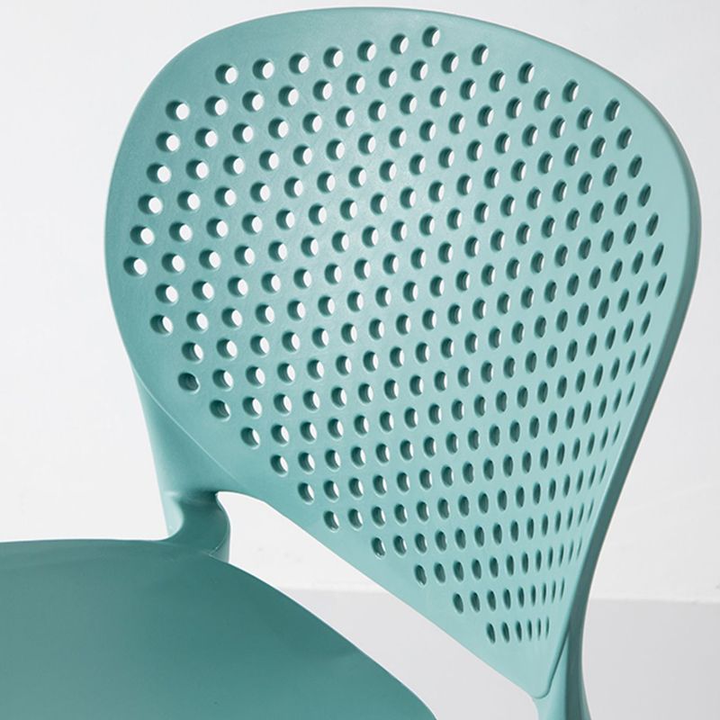 Modern Plastic Counter & Bar Stool Low Back Footrest Stool for Coffee Shop