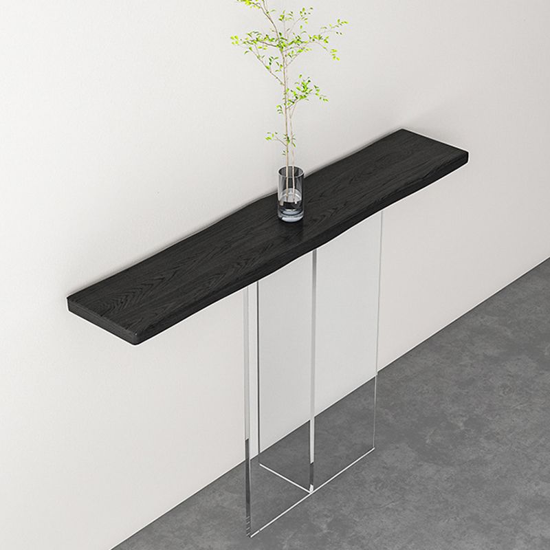 Contemporary Acrylic Console Table 11.8" W Rectangle End Table