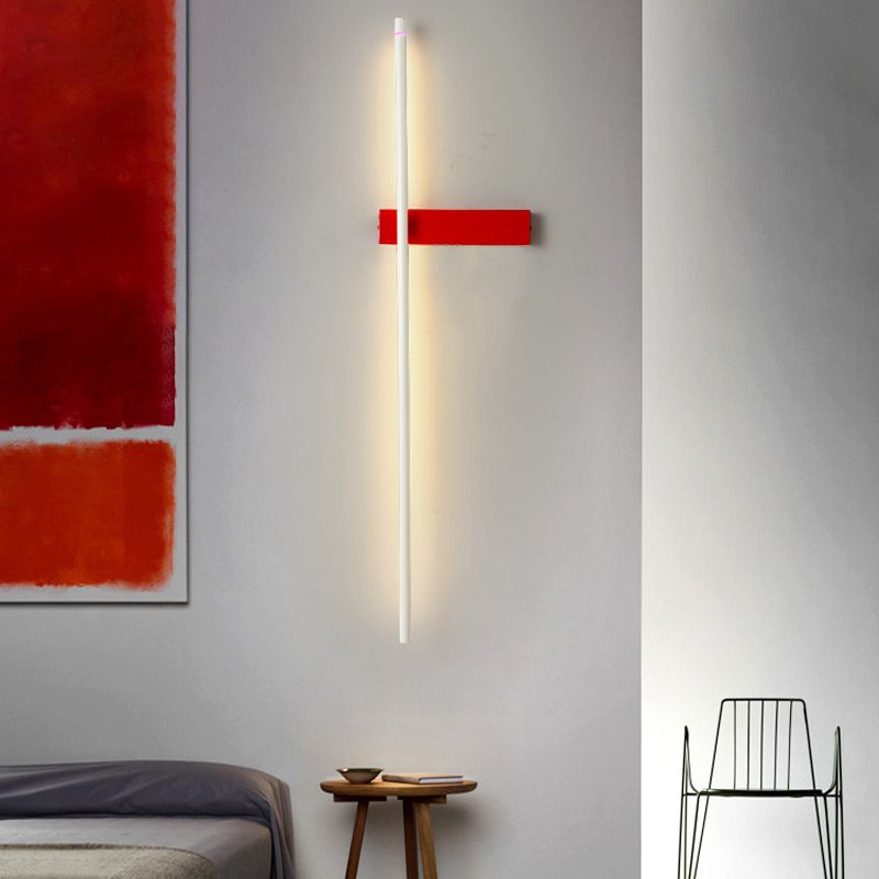 Nordic moderne Mall Mount Light salon simple LED Strip Shape Wall Lightture Mur