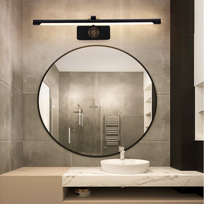 Moderne minimalistische stijl buizen muur gemonteerd ijdelheid lichten metaal 1 licht ijdelheid verlichting ideeën voor badkamer