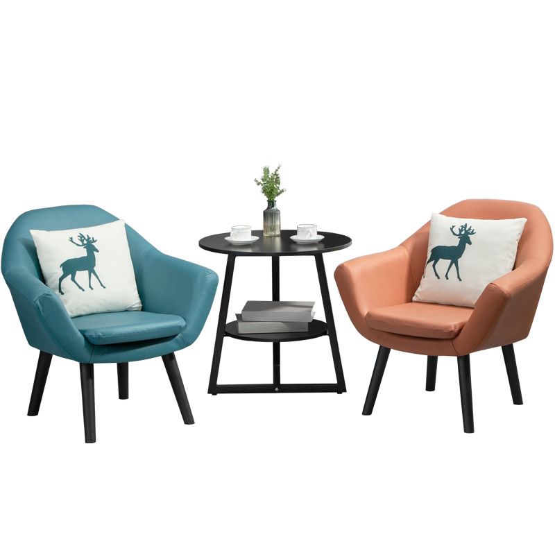 Contemporary Living Room Armchair Arms Included Sloped Arms Armchair