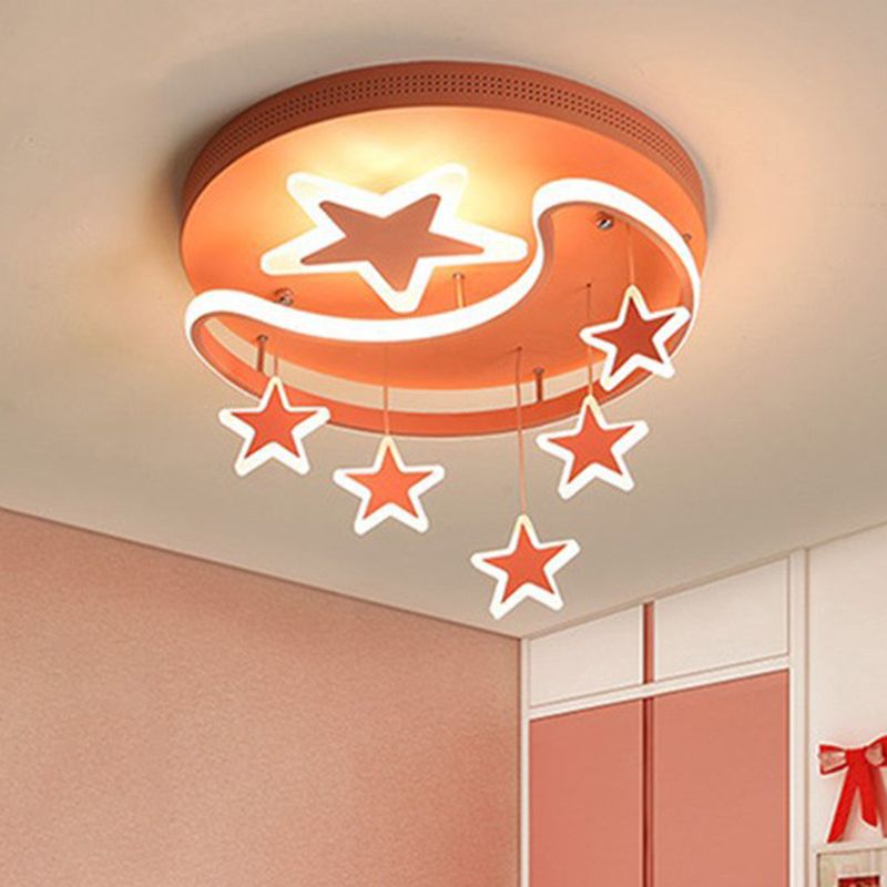 Maan- en ster-inbouwplafondlamp 1-lichts acryl Creatieve inbouwlamp