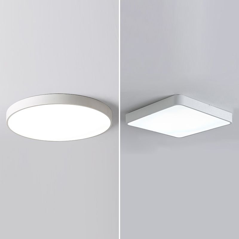 Lámpara de techo blanca, accesorio de techo moderno con 1 luz empotrada para sala de estar
