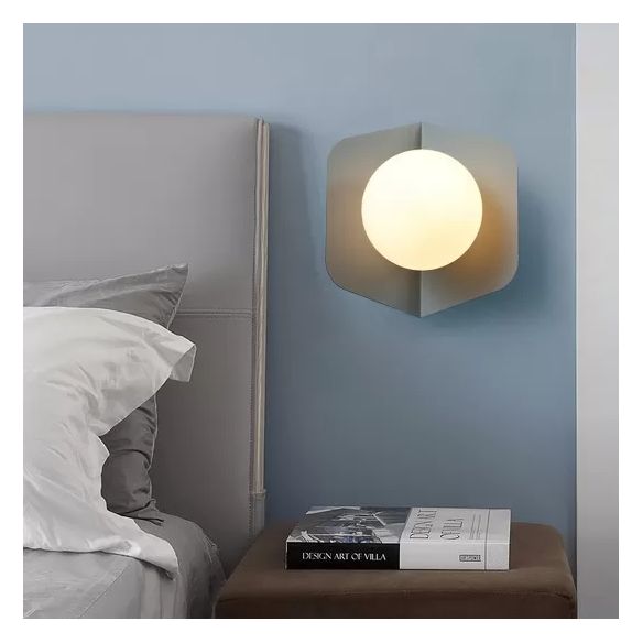 Macaron Loft Orb Shade Flush Mount Light Frosted Glass 1 Bulb Ceiling Fixture for Hallway
