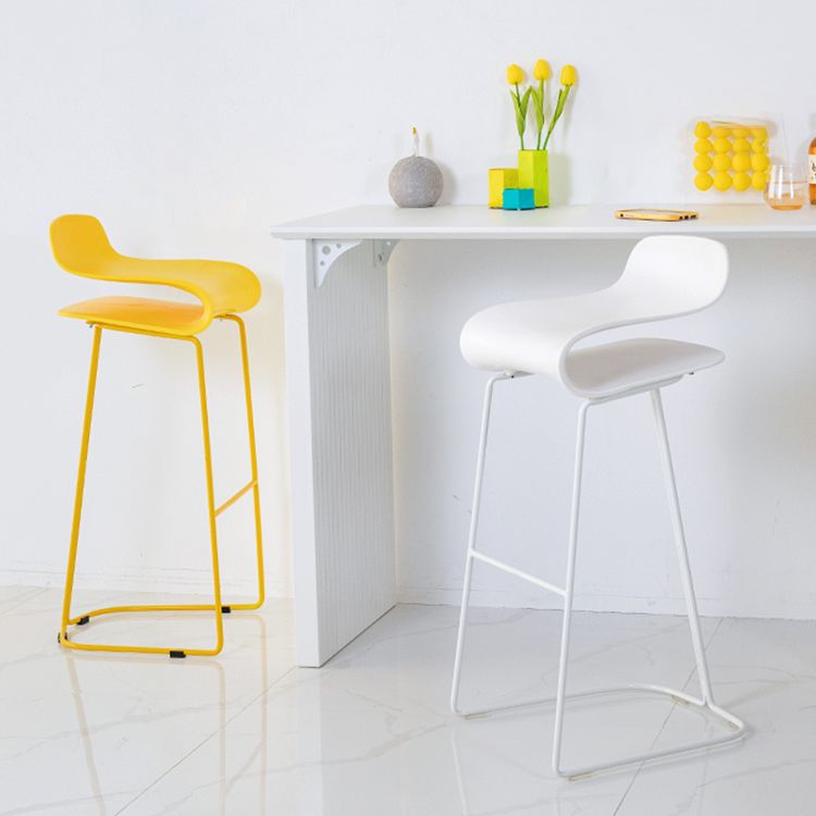 Contemporary Style Metal Bar-stool Plastic Counter Bar Stool for Kitchen