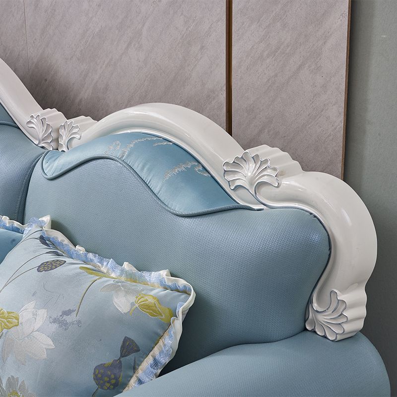 Traditional Style 46.45 " H Rolled Arm Sofa & Chaise for Living Room