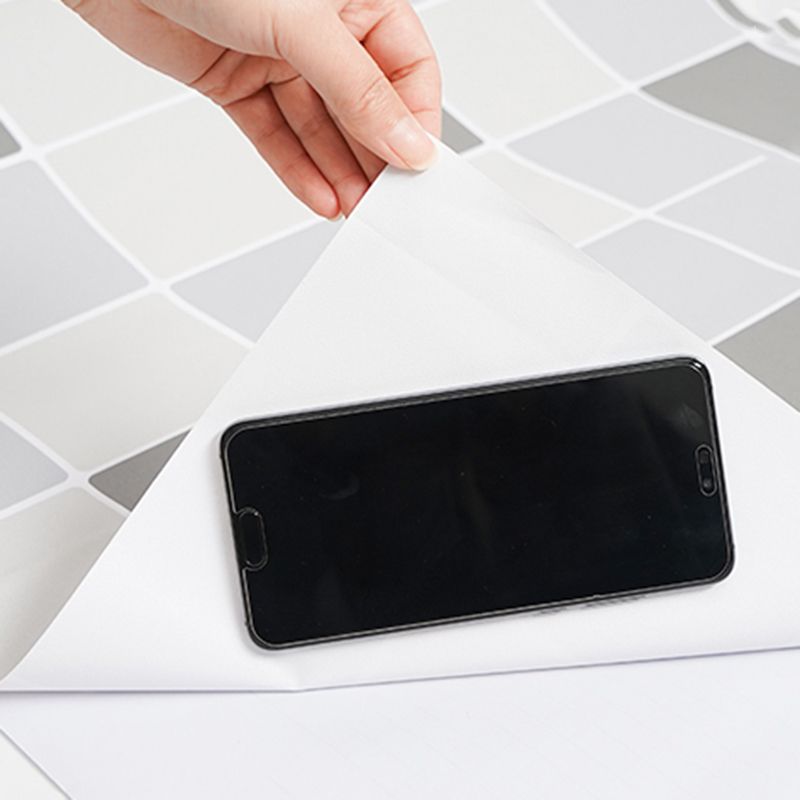 Modern Peel & Stick Tile Plastic Grid Peel/Stick Backsplash Tile for Shower