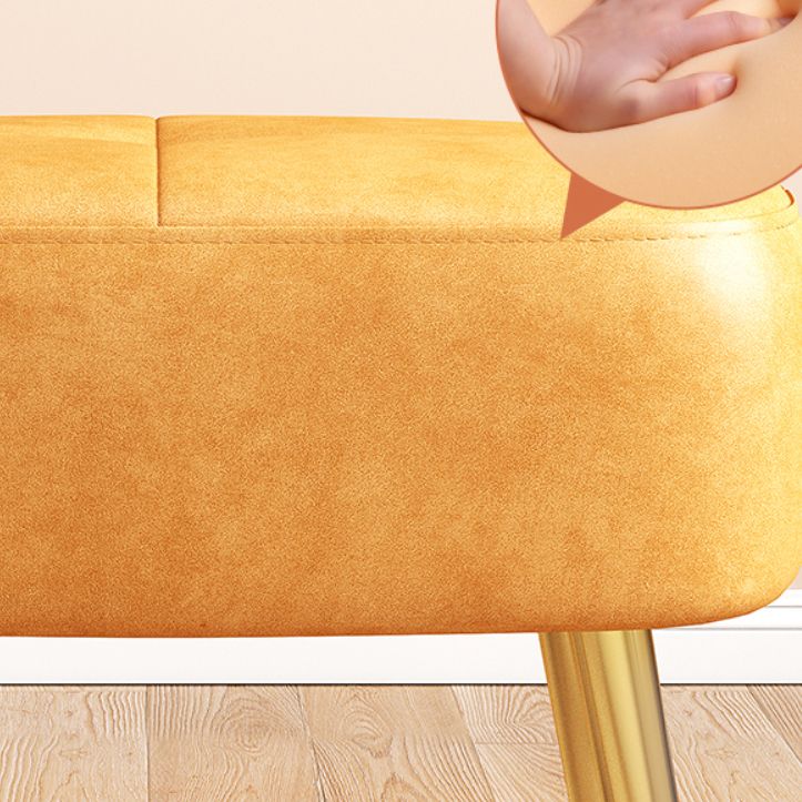 Solid Color Leather Standard Stool Modern Style Simple Household Rectangular Stool