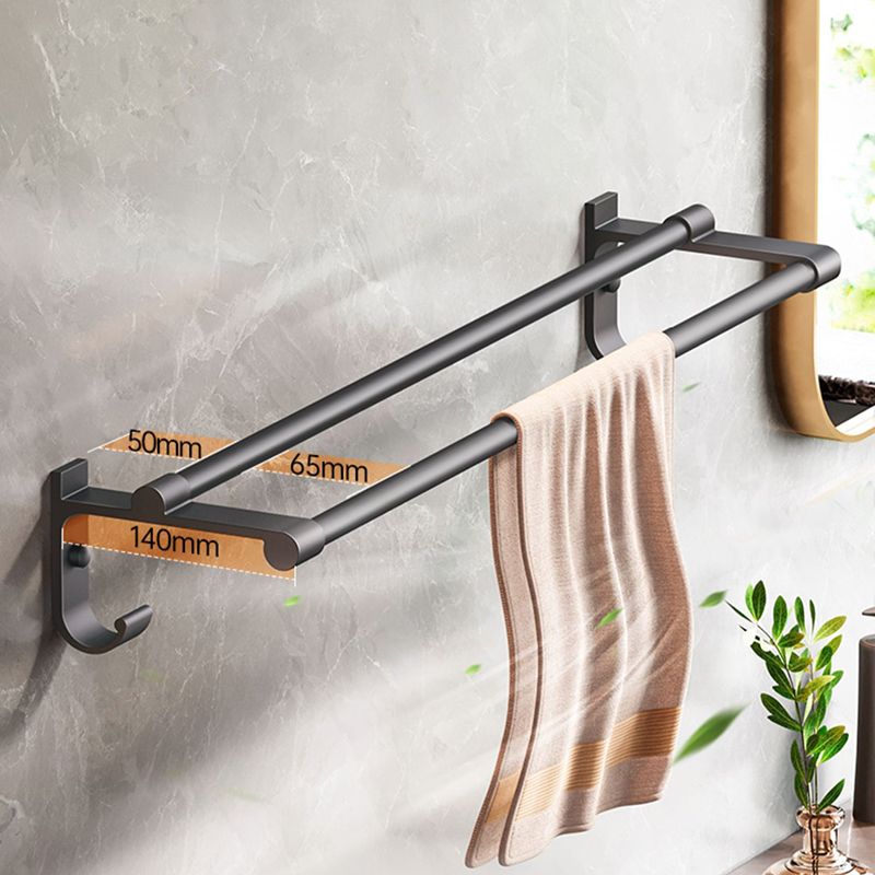 Modern Bathroom Accessory Set Matte Gray Bathroom Accessory Kit