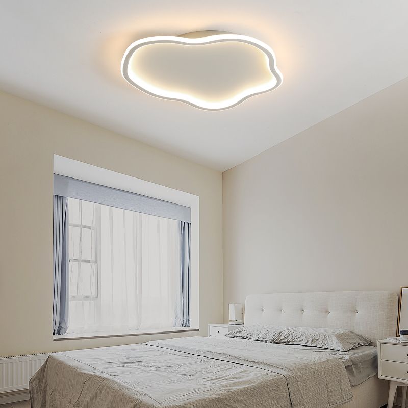 Lámpara de techo LED de aluminio, accesorios de iluminación de montaje empotrado sencillos para sala de estar
