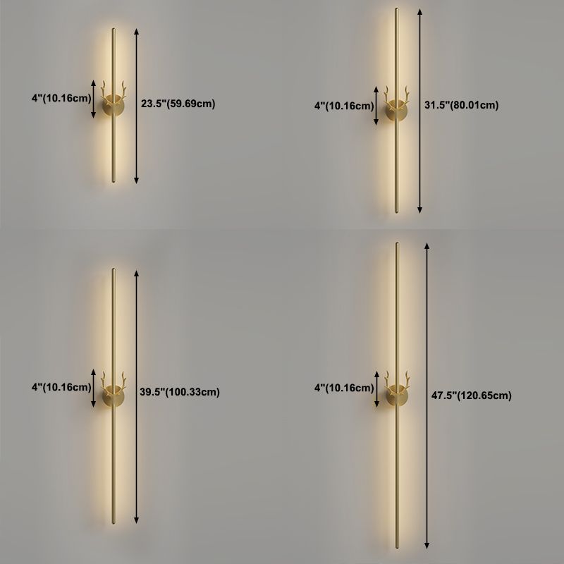 Lumière murale en métal de style moderne Minimaliste de bande LED LED GALCE LEUR POUR LA CHAMBRE
