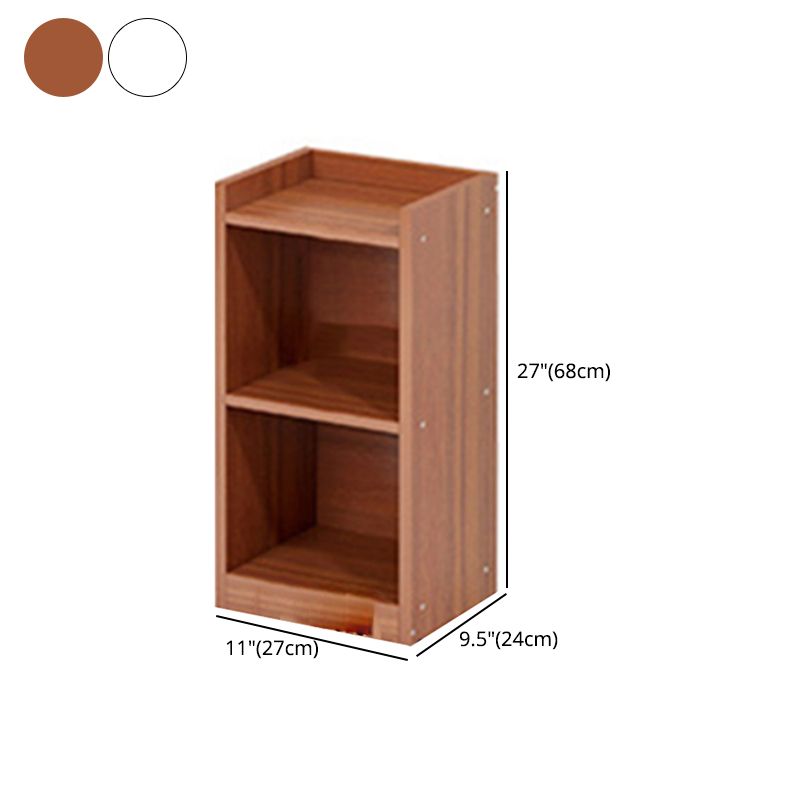 Modern Manufactured Wood Standard Bookshelf Vertical Closed Back Bookcase for Home