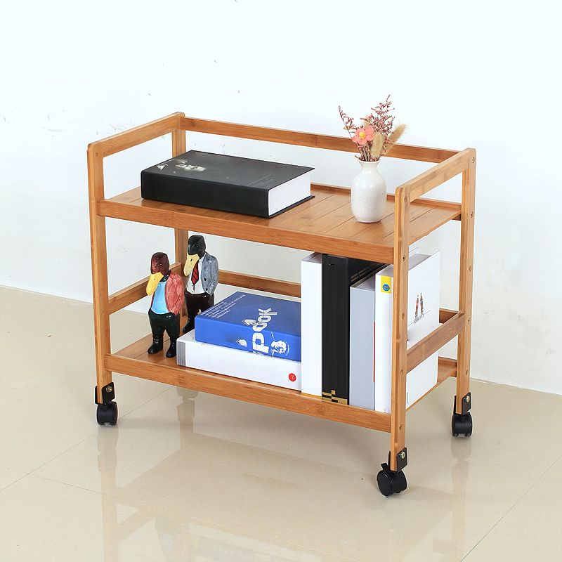 Brown Color Modern Style Bookshelf Bamboo Bookcase for Study Room