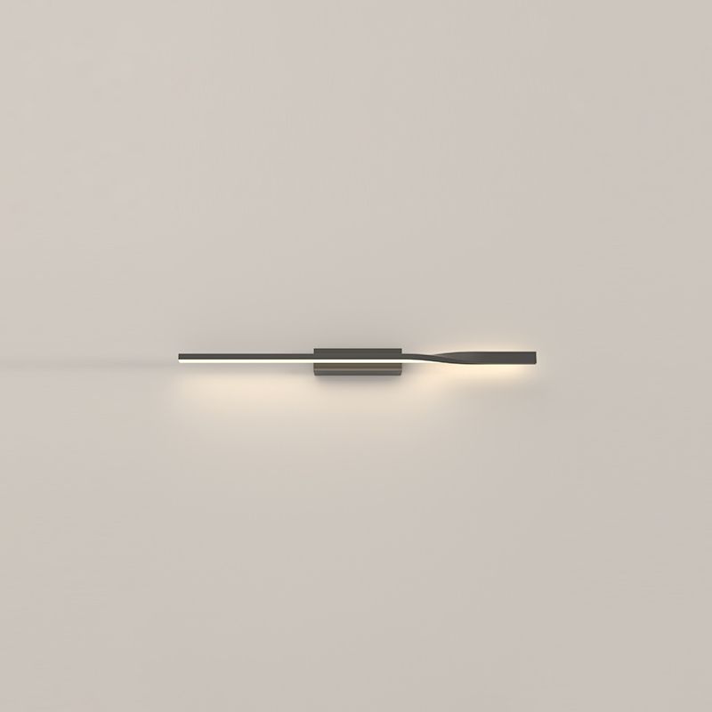 Contemporary Metal Wall Light Straight LED Wall Sconce for Living Room