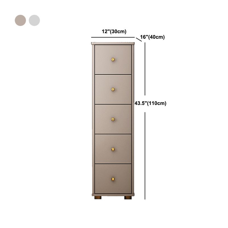 Modern Rectangle Side Cabinet Wood Knobs Storage Cabinet with Drawer