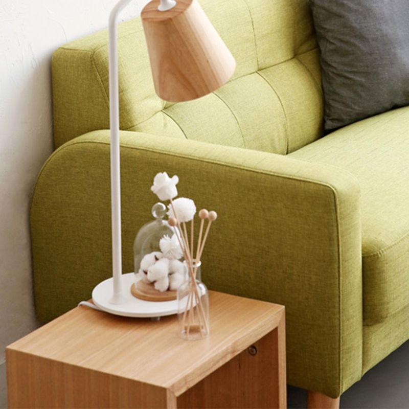Standard Biscuit Back Settee Sofa Contemporary Square Arm Settee Loveseat