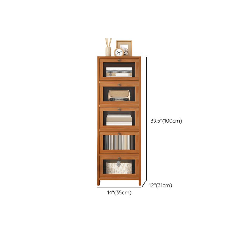 Modern Rectangle Accent Cabinet Glass Scratch Resistant Storage Cabinet