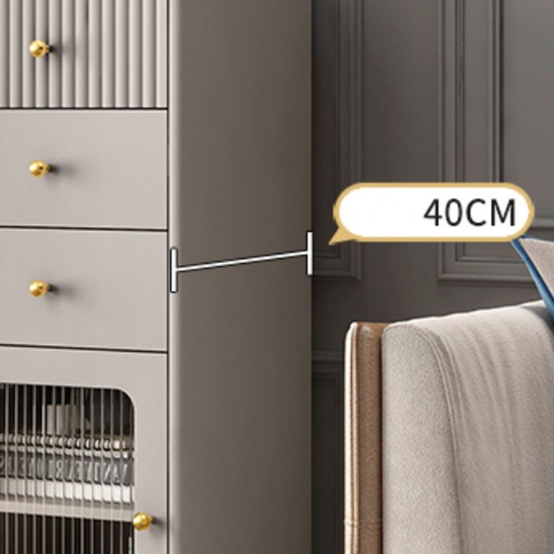 15.6-inch Width Glam Dresser Stone Storage Chest with 1/2/3 Drawers