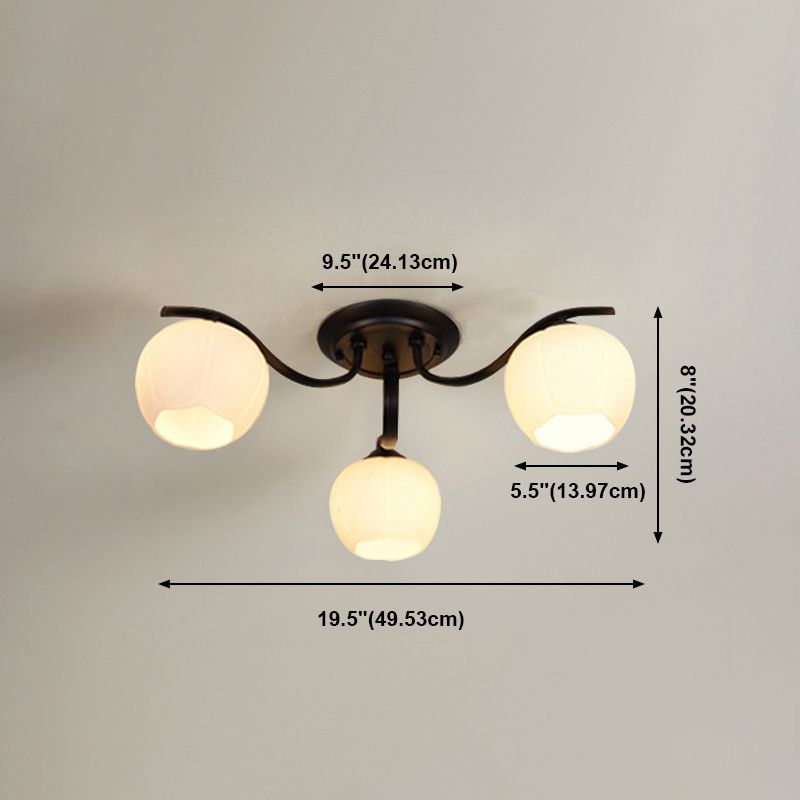 Dekorative Unterputzleuchte aus Glas für das Wohnzimmer