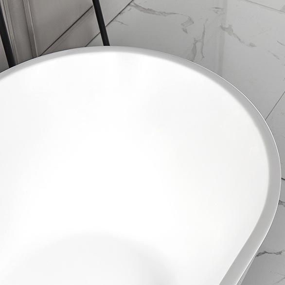 Modern Freestanding Bathtub White Acrylic Bath Tub for Home and Hotel
