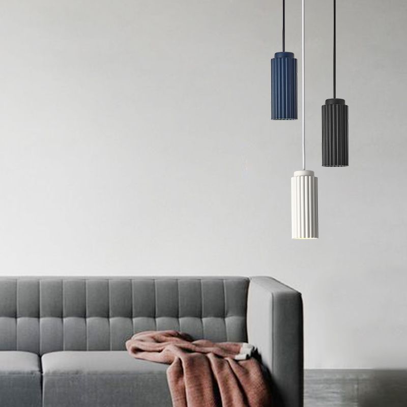 Cilindrische slinger licht macaron metaal 1 bol woonkamer hangende lamp armatuur