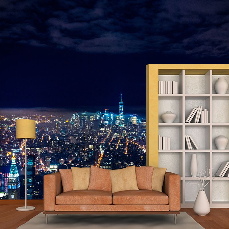 Cityscapes Pattern Mildew Photography Wall Mural Horizontalt for Wall Decor