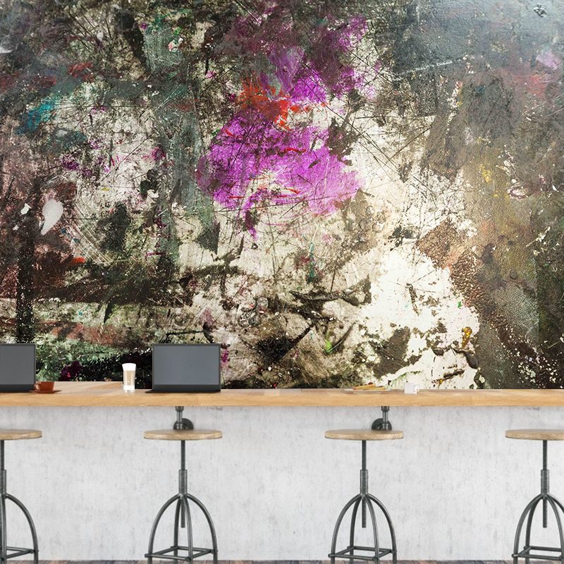 Industrial Style Metal Wall Mural Stain Resistant Wall Art for Living Room