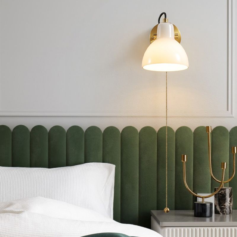 Dome Shape Sconce Light Fixture Modern Style Wall Sconce Lighting for Living Room
