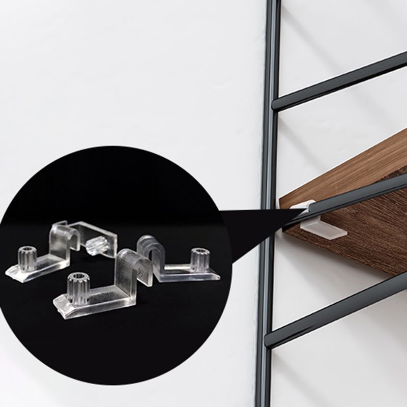 Contemporary Metal Shelf Bookcase Adjustable Floating Bookcase