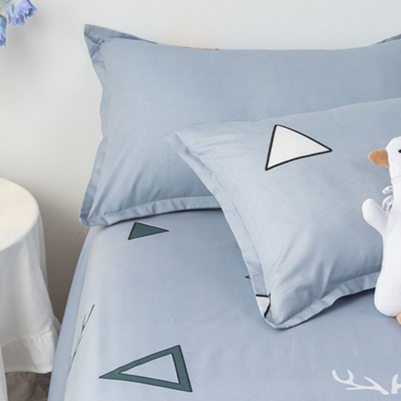 Cartoon Printed Bed Sheet Polyester Twill Non-Pilling Fade Resistant Sheet