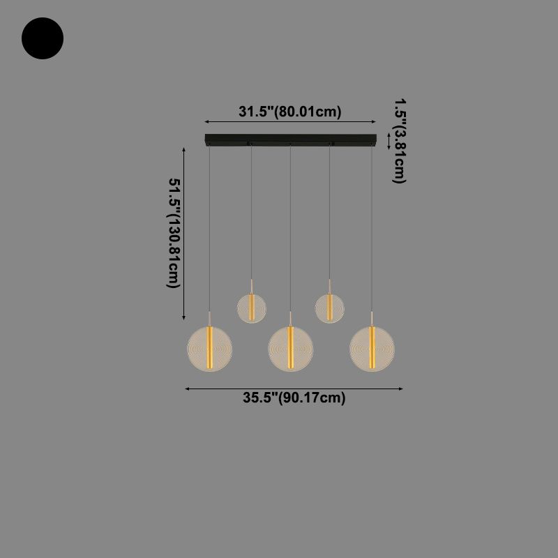 Unique Shape Island Lights Modern Style Metal Pendant Light Fixtures