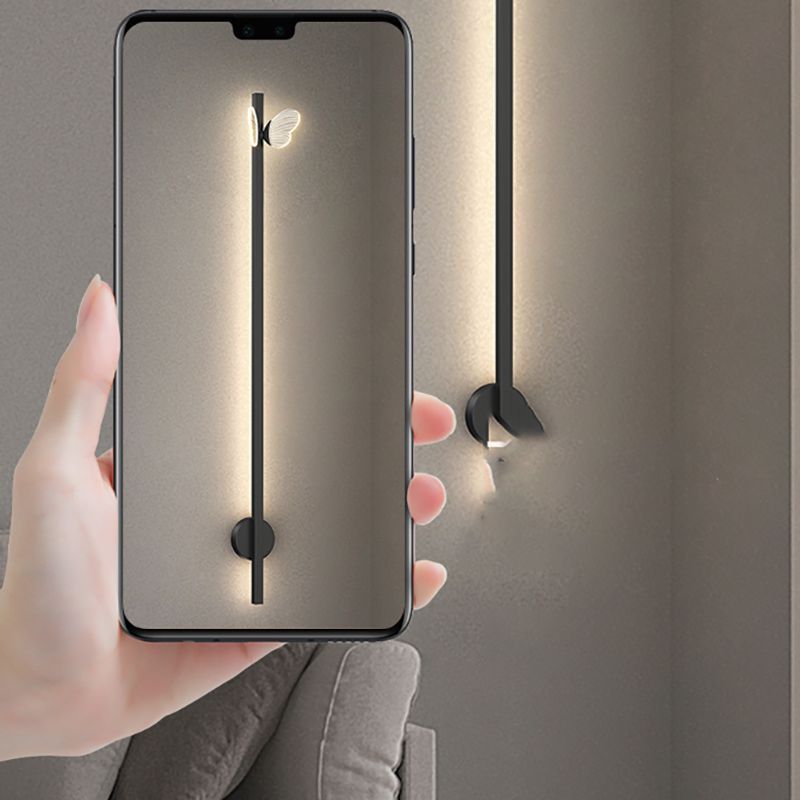 Linear Shape Metal Wall Lights Modern Style 2 Light Wall Mounted Light Fixtures